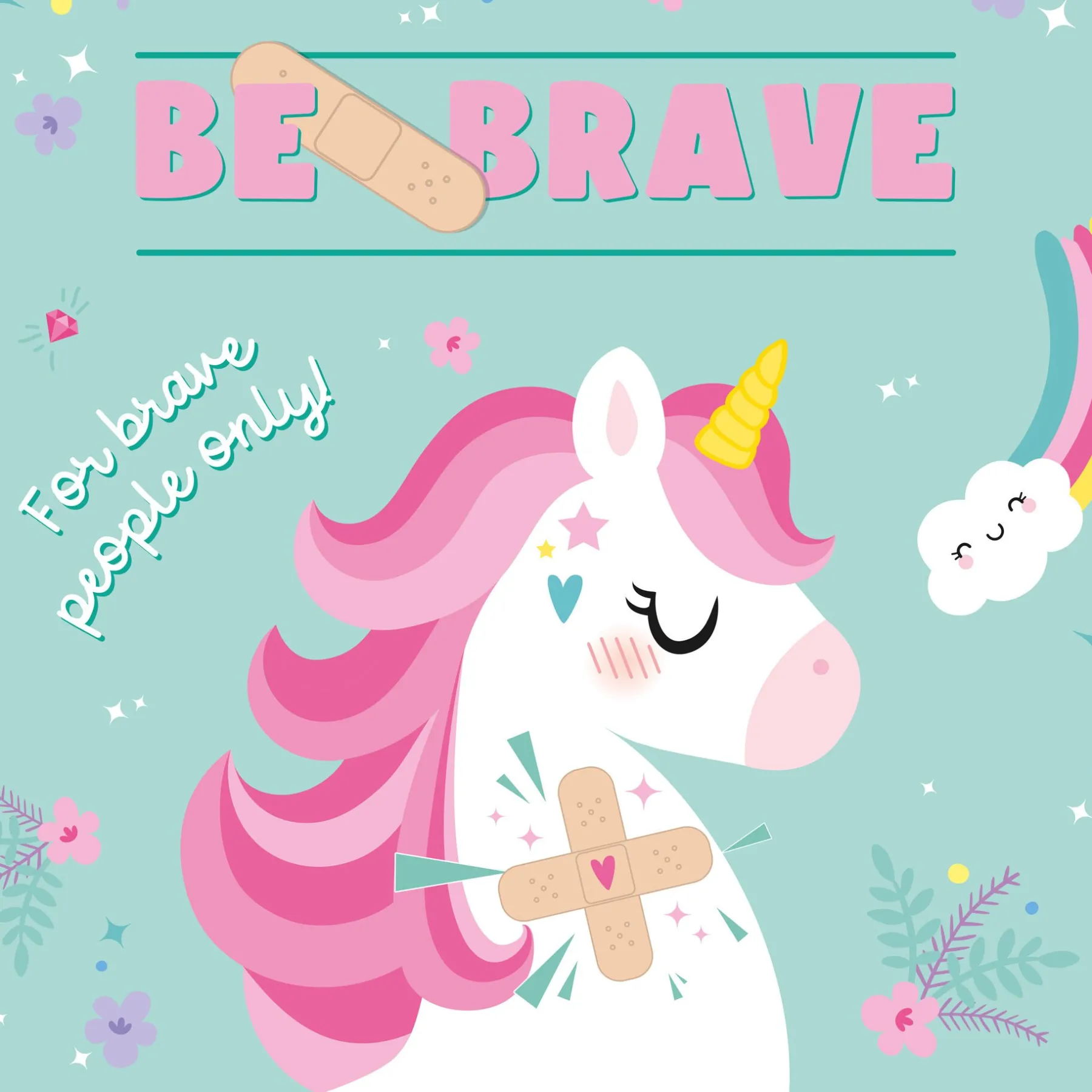 Legami Weitere Accessoires*30 Bedruckte Pflaster - Be Brave