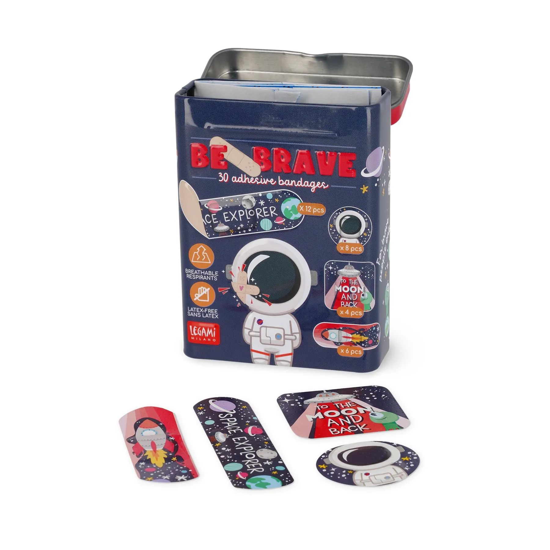 Legami Weitere Accessoires*30 Bedruckte Pflaster - Be Brave