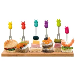 Legami Weitere Küchen-Accessoires|Cocktail Hour*6 kleine Aperitif-Gabeln im Set