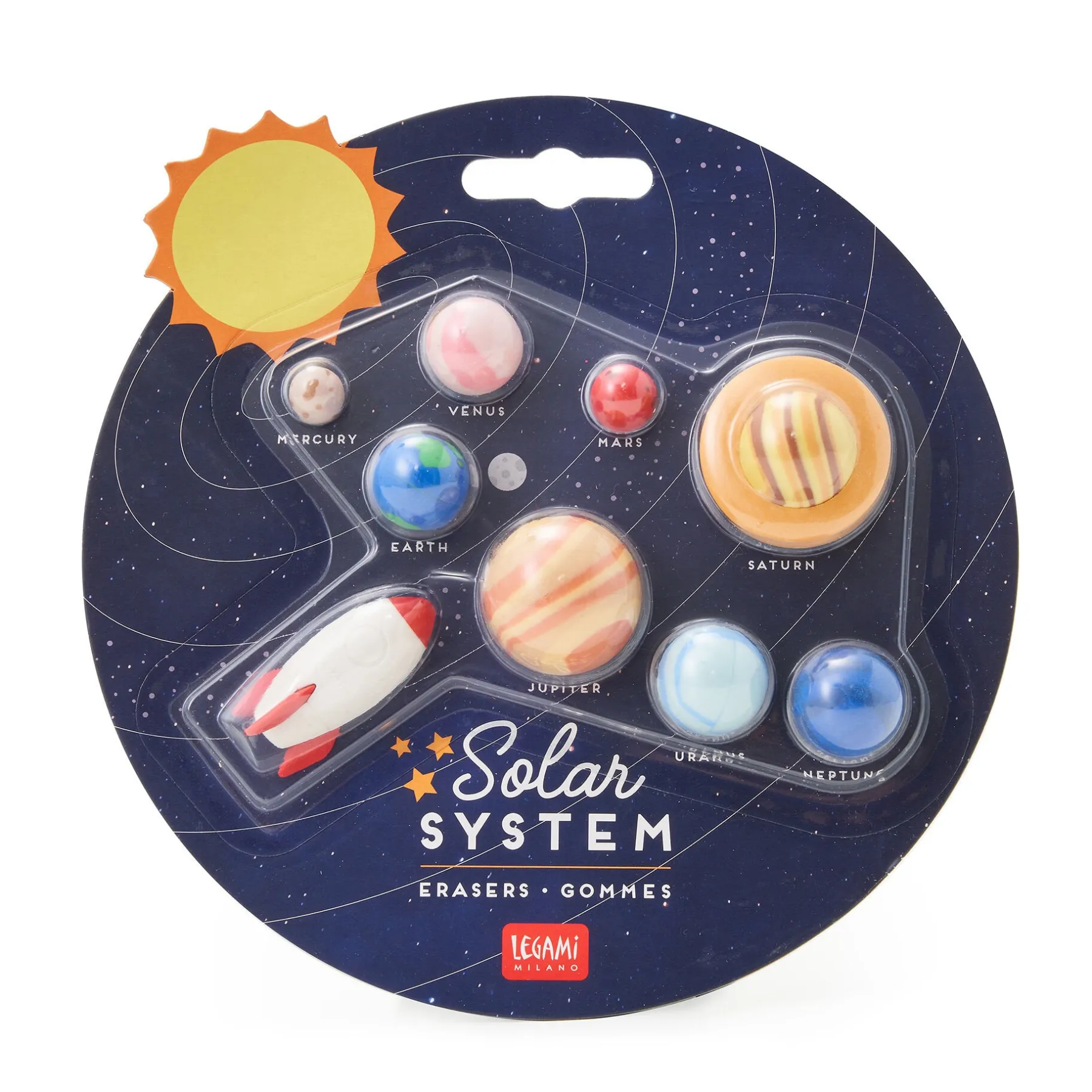 Legami Radiergummis Und Korrekturroller*9 Radiergummis im Set - Solar System