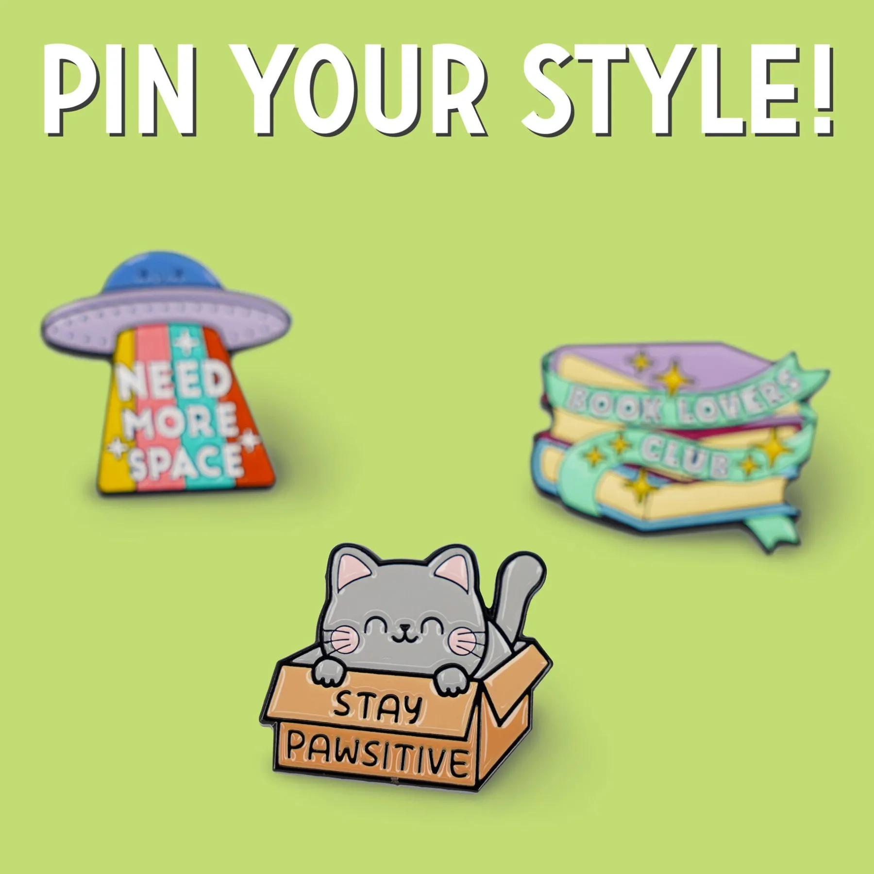 Legami Broschen*Anstecknadel aus emailliertem Metall - Pin Your Style!