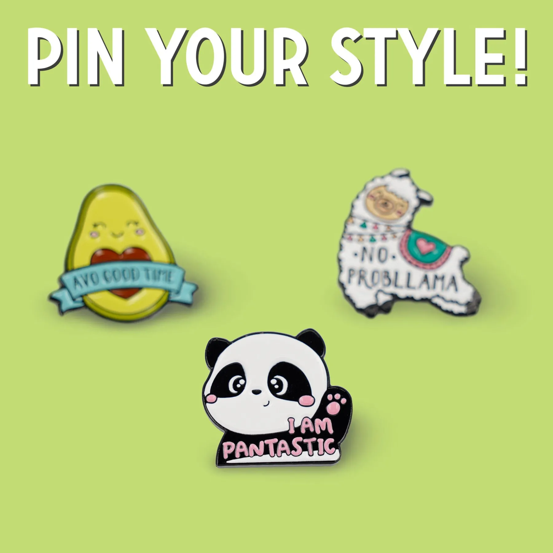Legami Broschen*Anstecknadel aus emailliertem Metall - Pin Your Style!