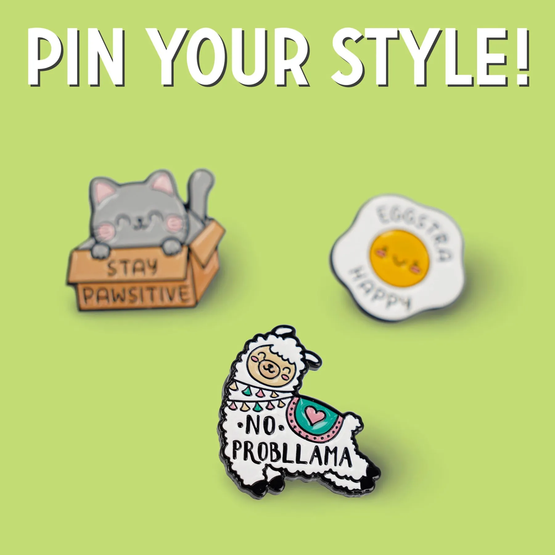 Legami Broschen*Anstecknadel aus emailliertem Metall - Pin Your Style!