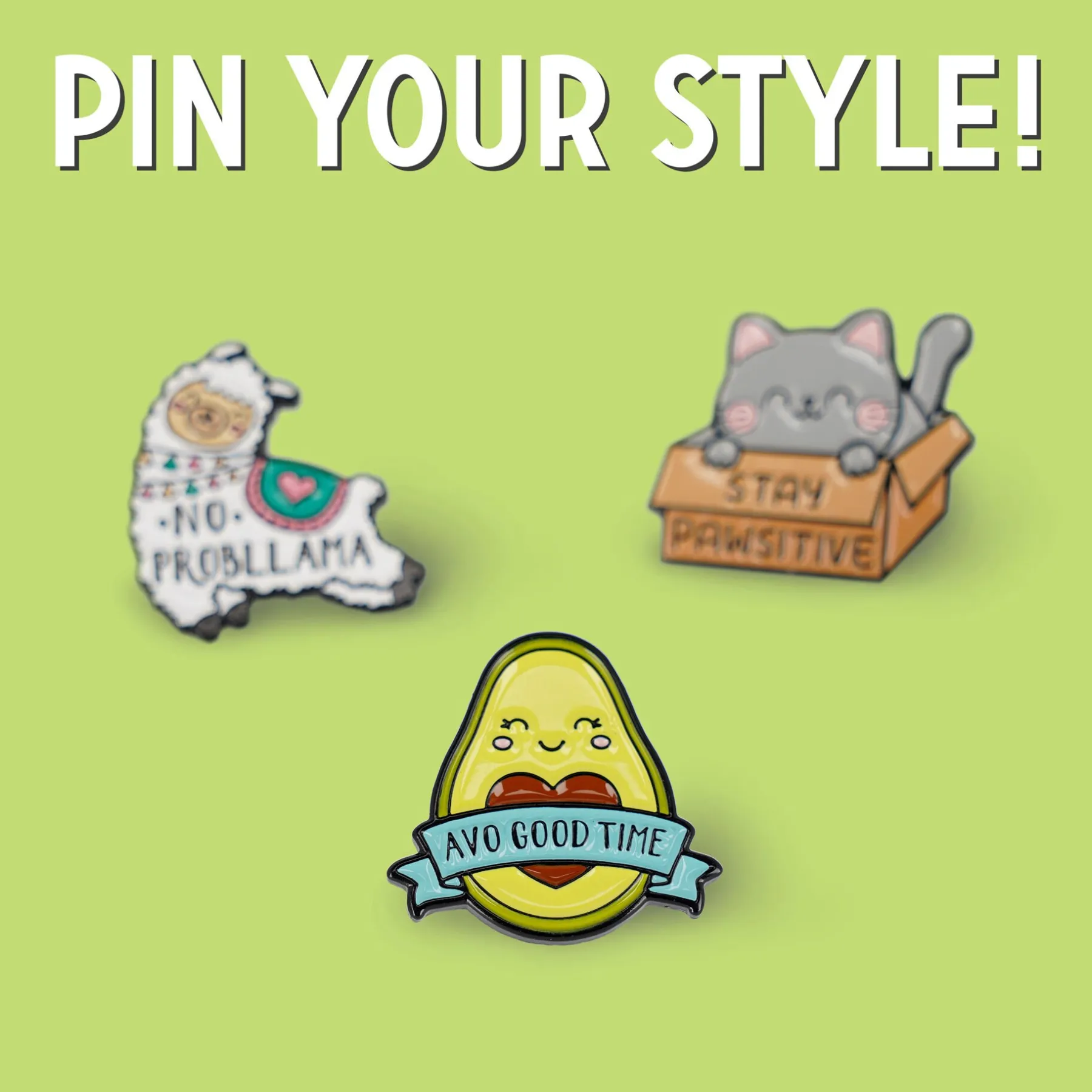 Legami Broschen*Anstecknadel aus emailliertem Metall - Pin Your Style!