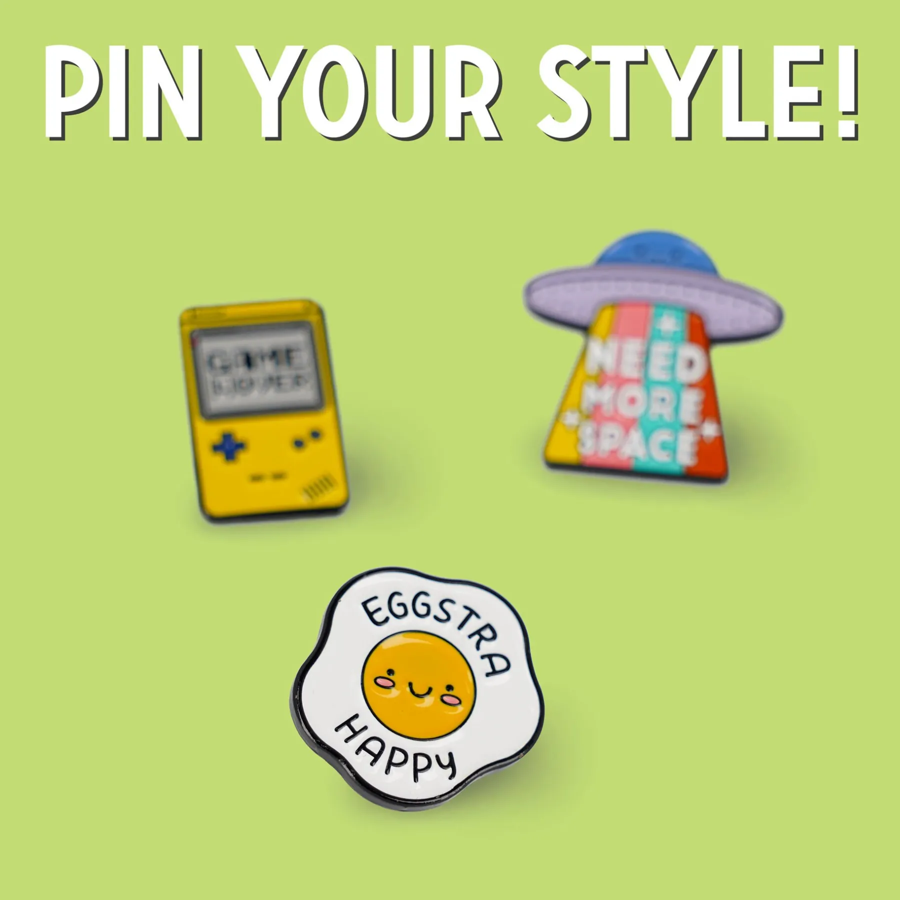 Legami Broschen*Anstecknadel aus emailliertem Metall - Pin Your Style!