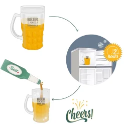 Legami Cocktail Hour*Bierkrug mit Kühlfunktion - Cooling Beer Mug