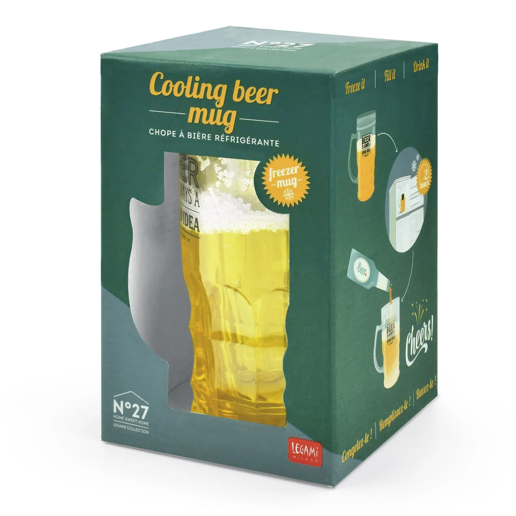 Legami Cocktail Hour*Bierkrug mit Kühlfunktion - Cooling Beer Mug