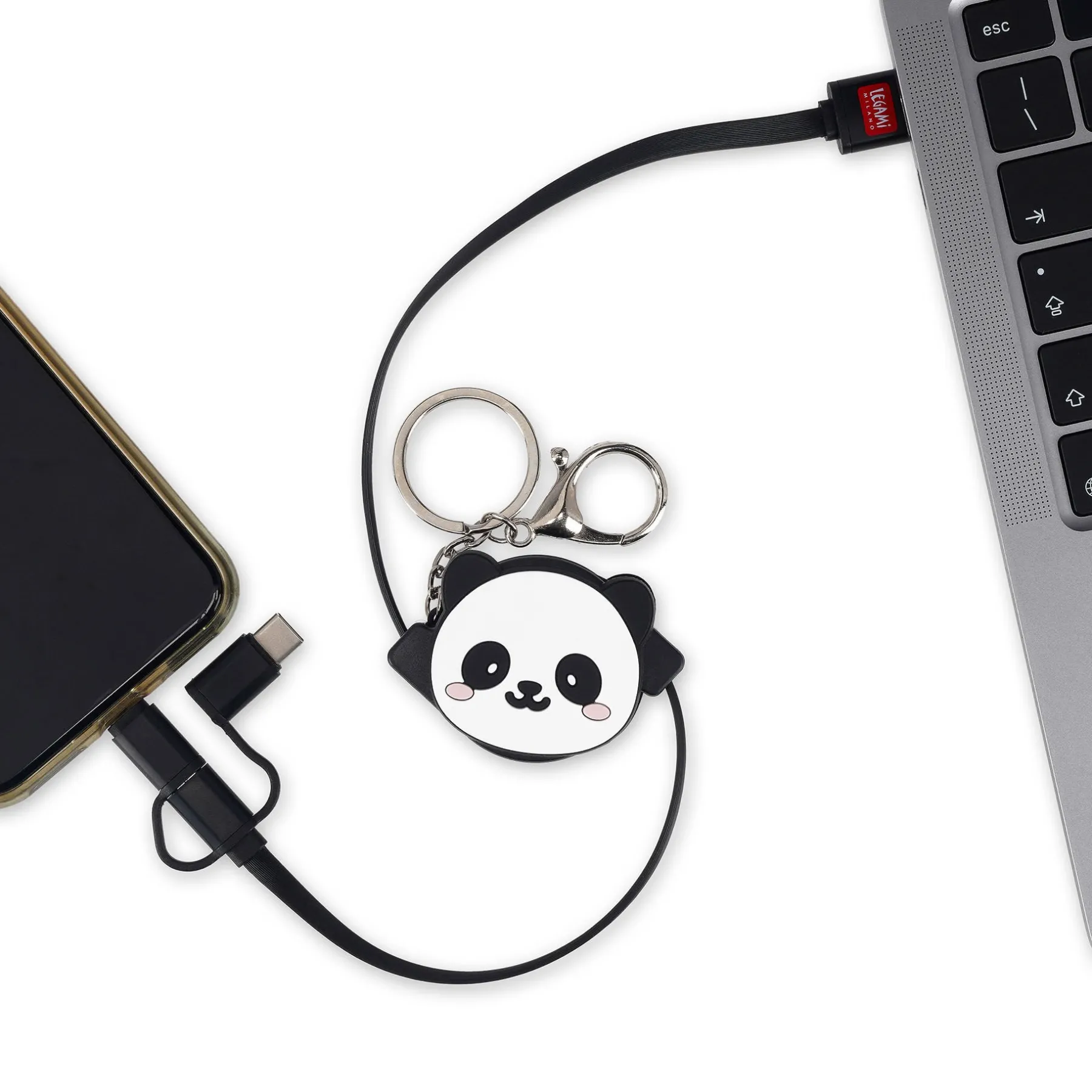 Legami Power-Banks Und Ladegeräte*Einziehbares 3-in-1-Ladekabel - Charge 'N Roll