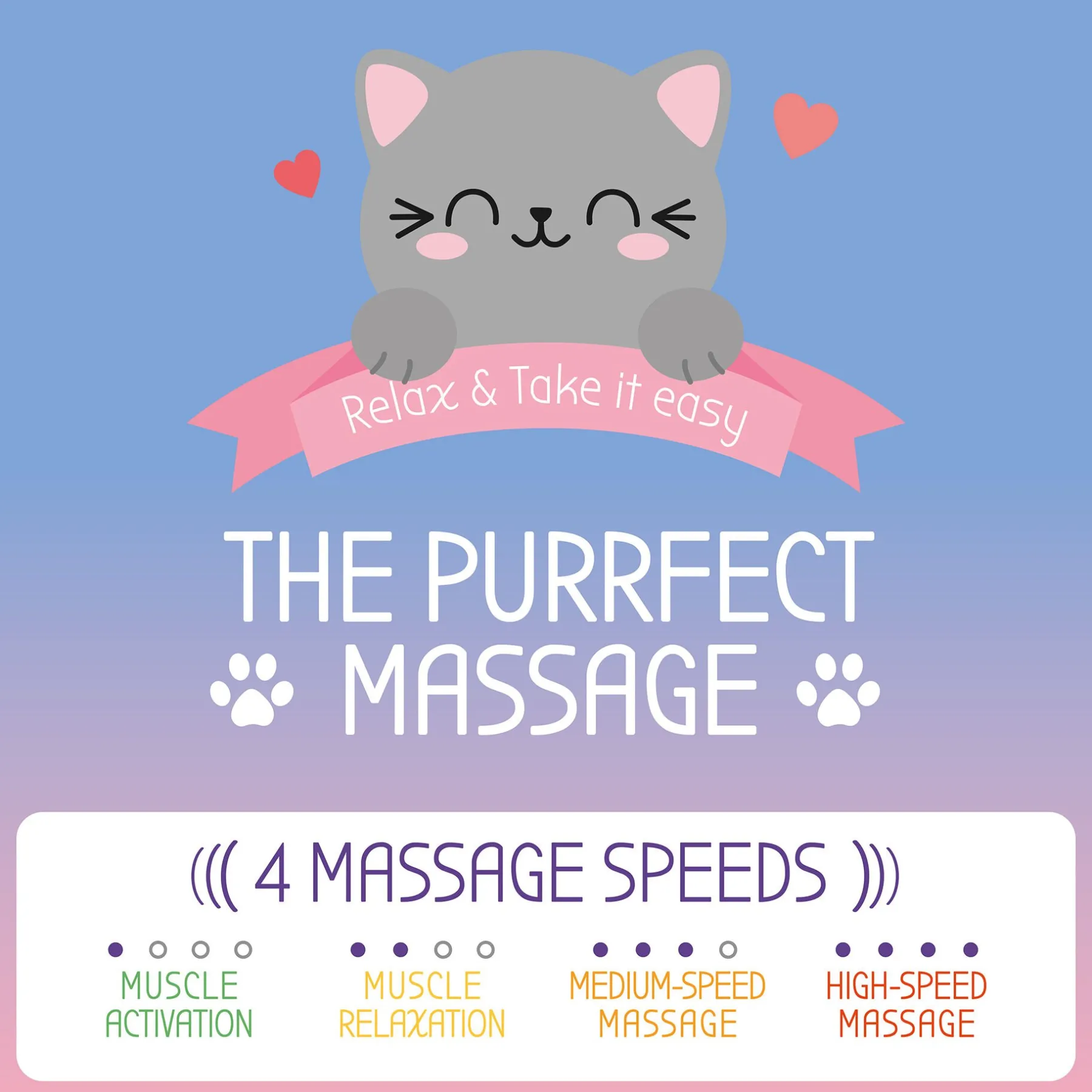 Legami Relax|Gesicht Und Körper*Elektrisches Mini-Massagegerät - The Purrfect Massage