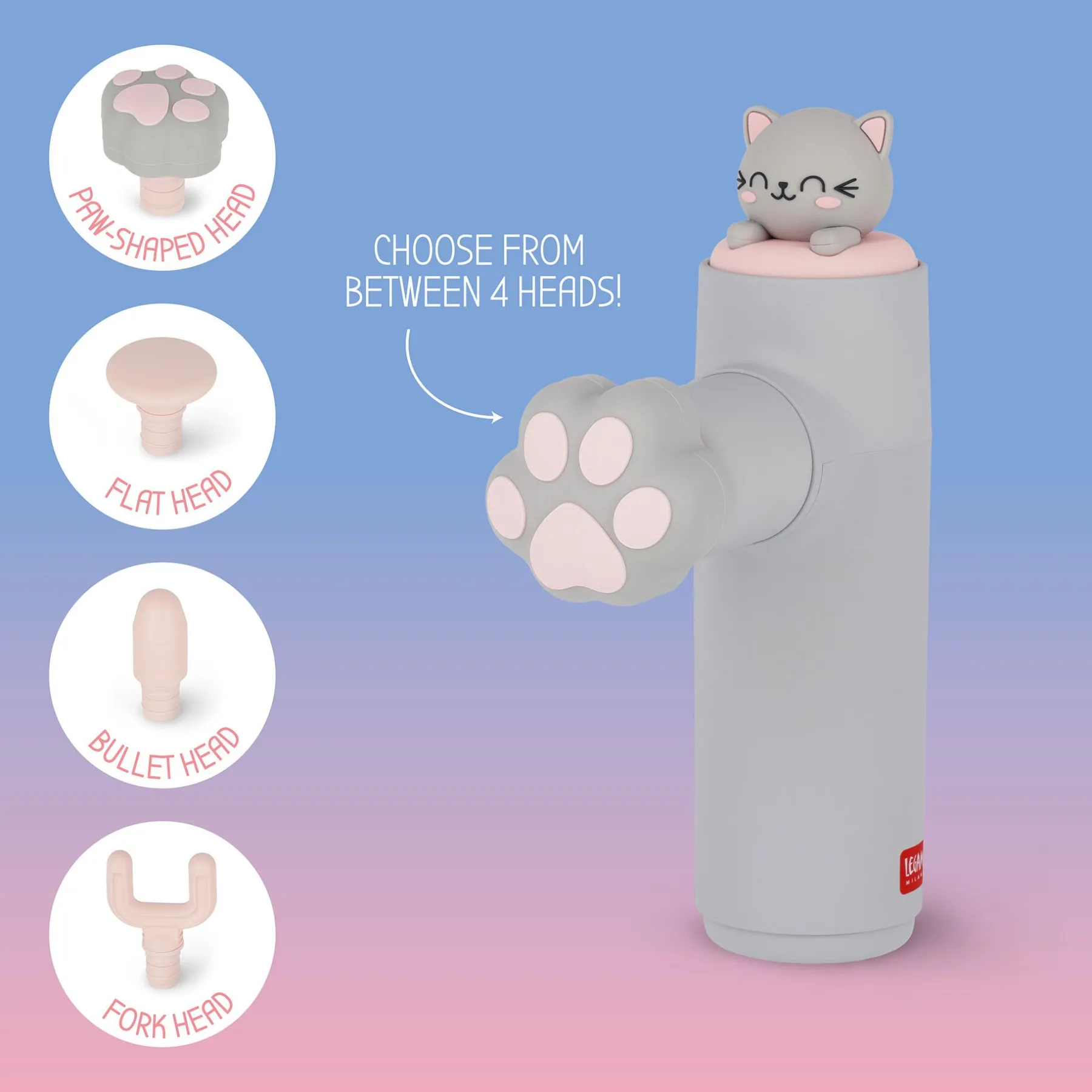 Legami Relax|Gesicht Und Körper*Elektrisches Mini-Massagegerät - The Purrfect Massage