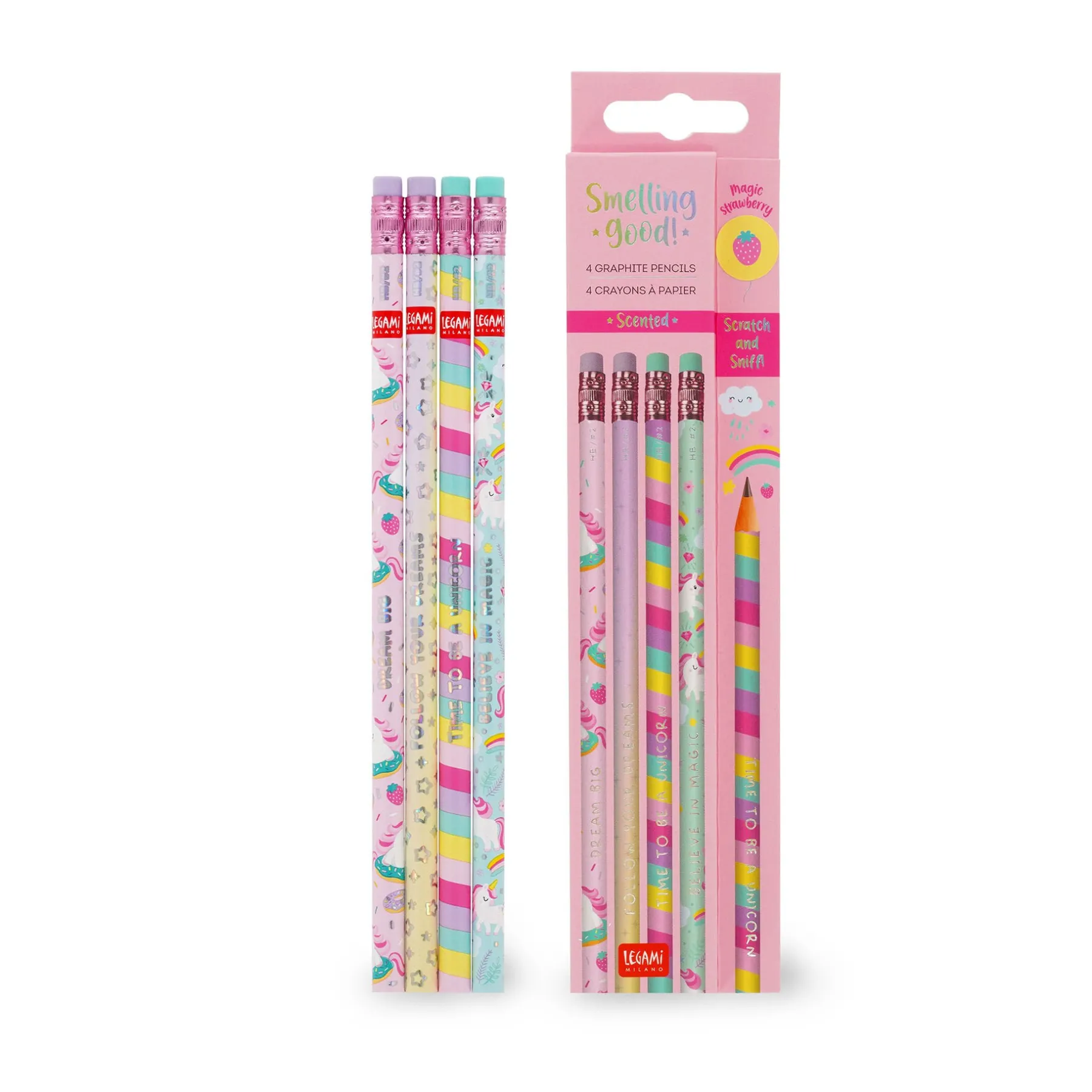 Legami Bleistifte Und Buntstifte*4er-Set duftende HB-Bleistifte - Smelling Good!
