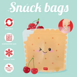 Legami Weitere Küchen-Accessoires*3er-Set Lebensmittelbeutel - Snack Bags