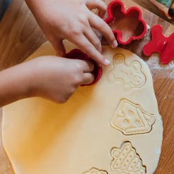 Legami Weitere Küchen-Accessoires|Party-Accessoires*5er-Set Plätzchenformen mit Stempel - Cookie Time!