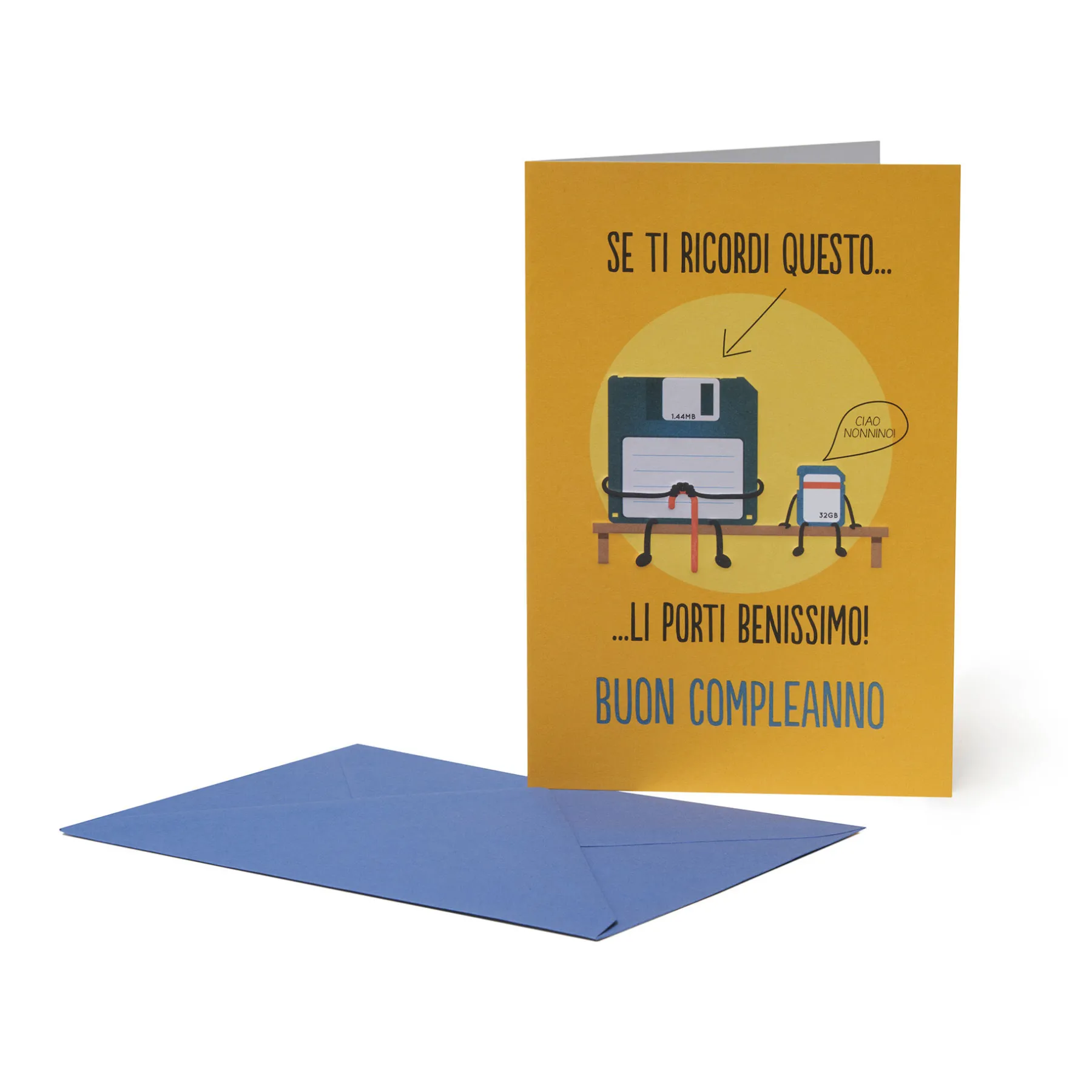 Legami Geburtstagskarten*Glückwunschkarte Geburtstag - Floppy Disk