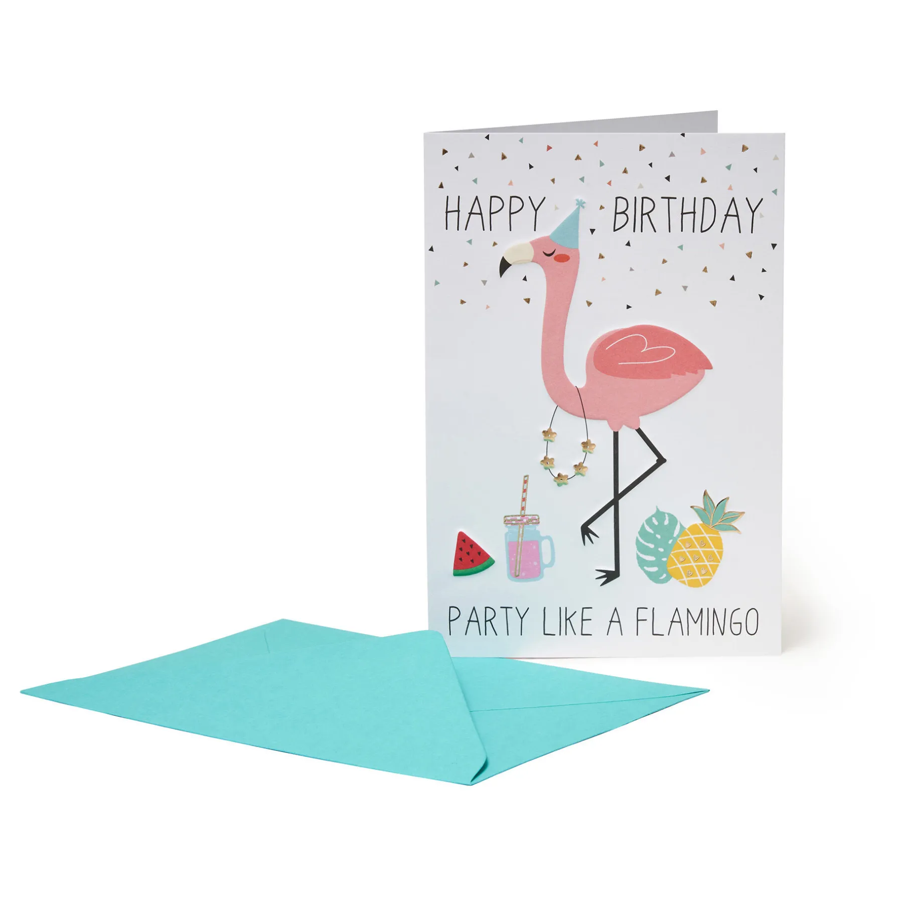 Legami Geburtstagskarten*Glückwunschkarte Geburtstag - Flamingo