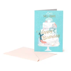 Legami Geburtstagskarten*Glückwunschkarte Geburtstag - Mermaid Cake