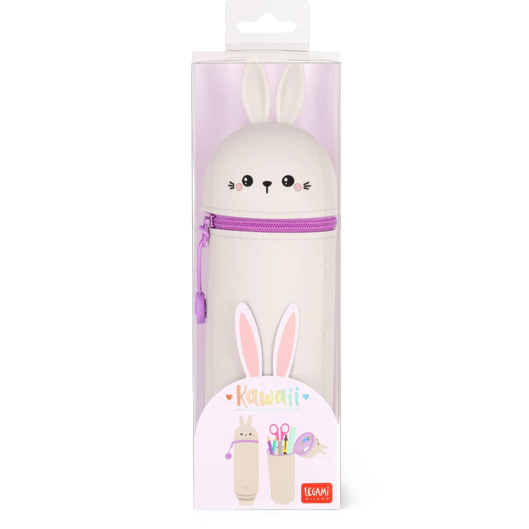 Legami Federmäppchen*2-in-1-Federmäppchen aus Silikon - Kawaii