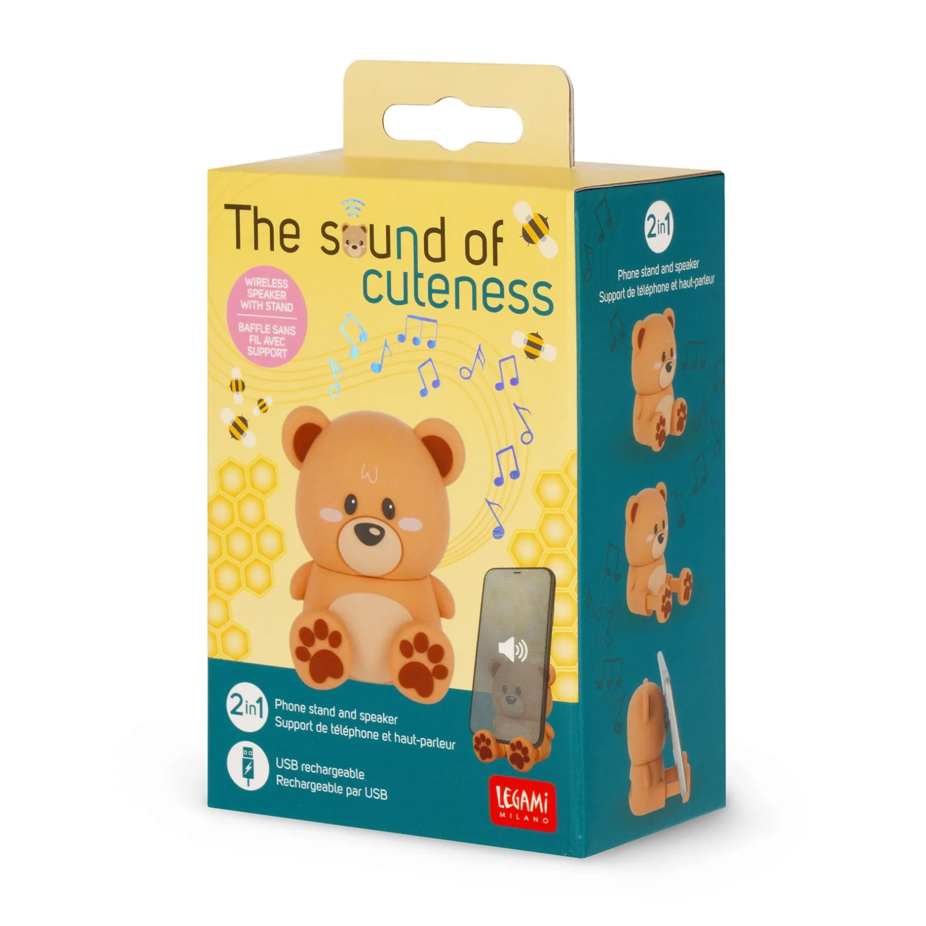 Legami Lautsprecher*Kabelloser Speaker mit Halterung - The Sound of Cuteness