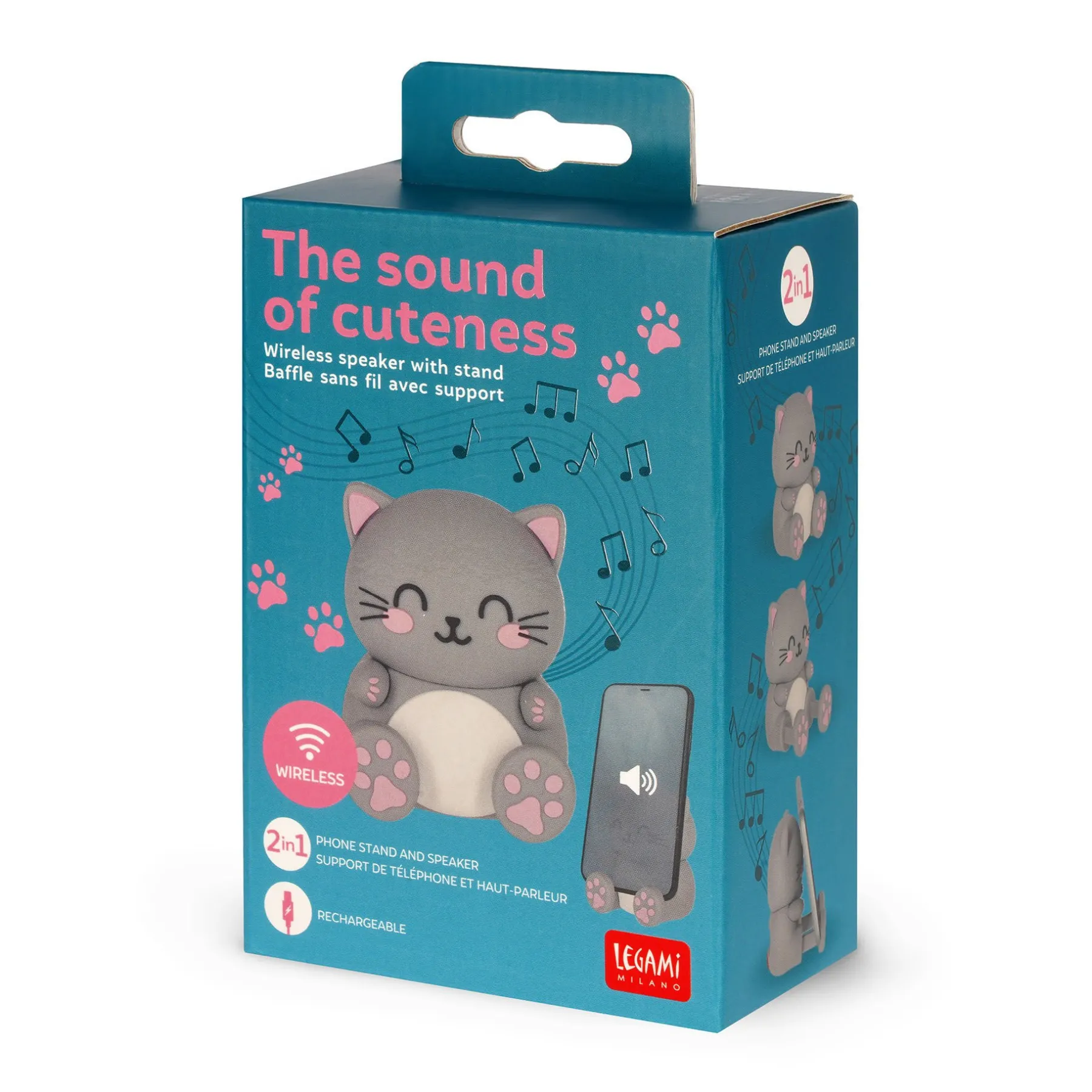 Legami Lautsprecher*Kabelloser Speaker mit Halterung - The Sound of Cuteness