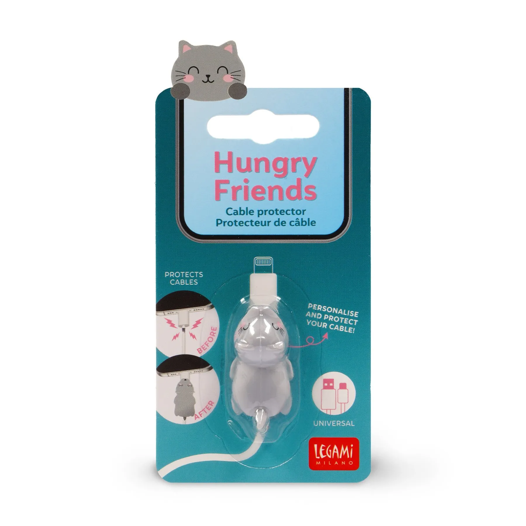 Legami Zubehör Für Smartphone, Pc, Tablet*Kabelschutz - Hungry Friends