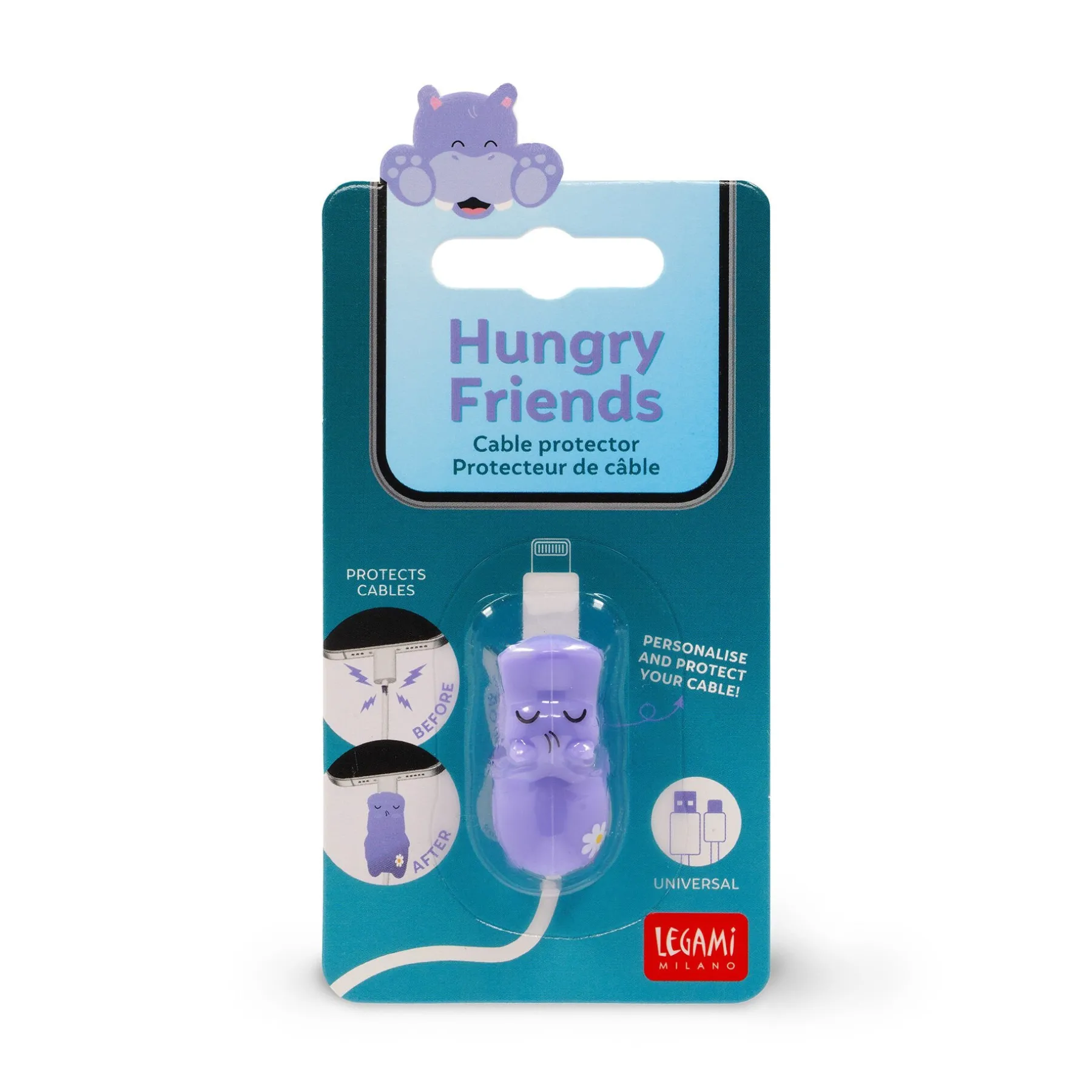 Legami Zubehör Für Smartphone, Pc, Tablet*Kabelschutz - Hungry Friends