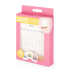 Legami Tischkalender*Kalender mit Basis aus Holz - 2025