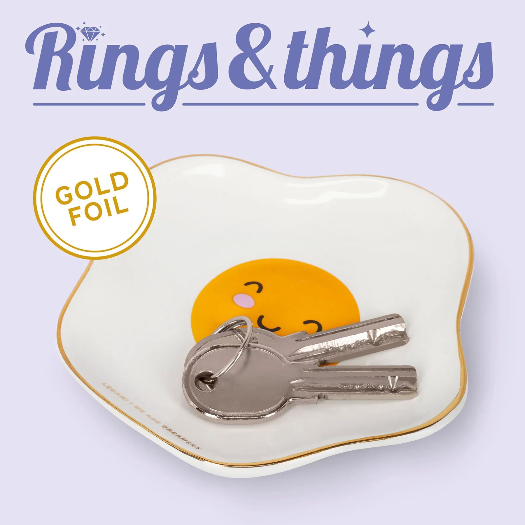 Legami Weitere Accessoires*Keramikteller - Rings & Things