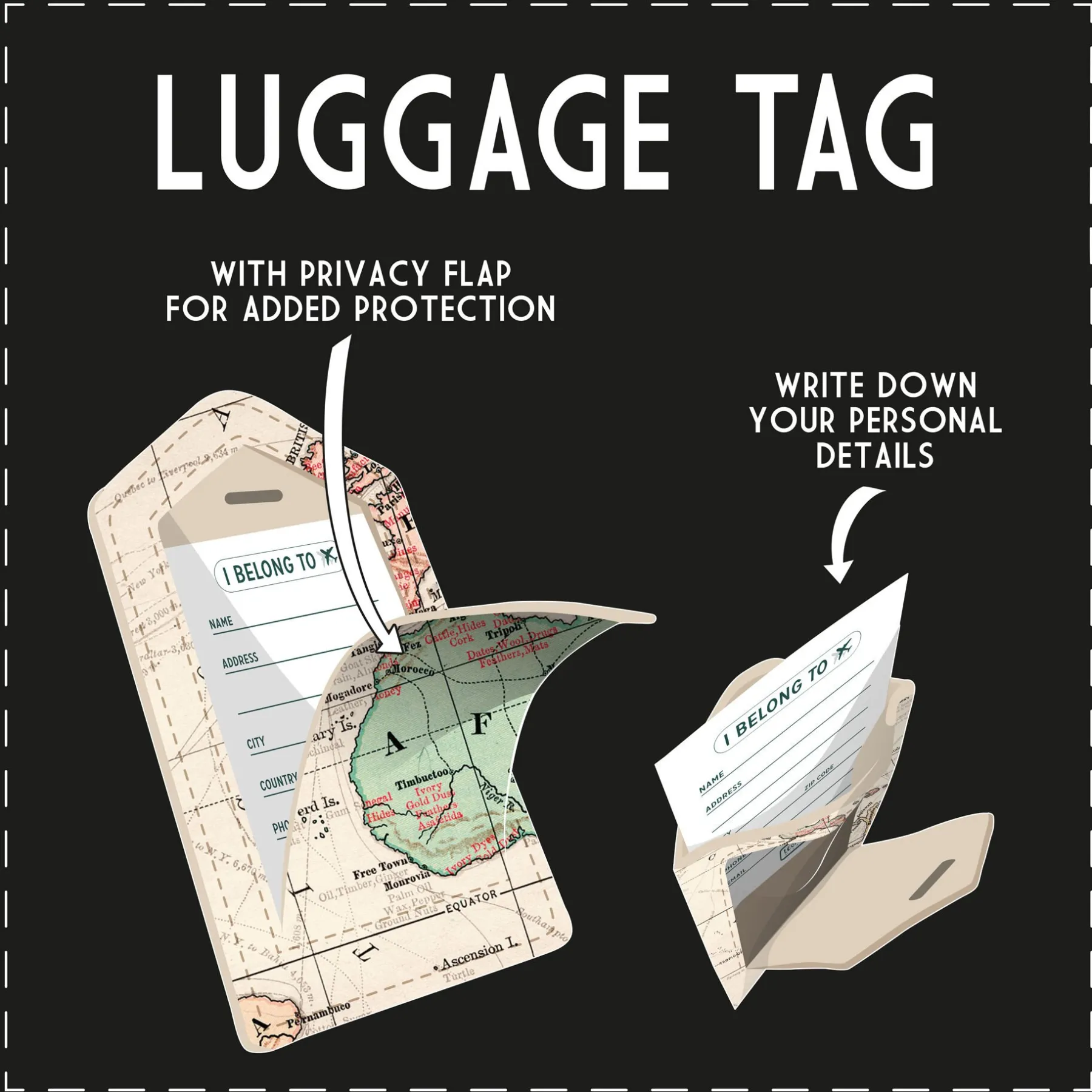 Legami Reise-Accessoires*Kofferetikett - Luggage Tag