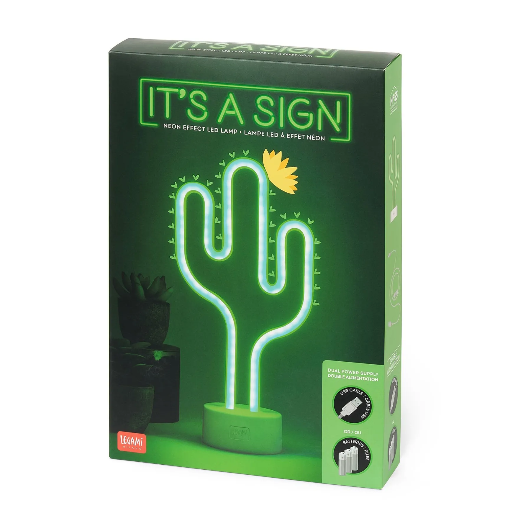 Legami Lampen|Deko-Leuchten*LED-Lampe mit Neoneffekt - It‘s a Sign