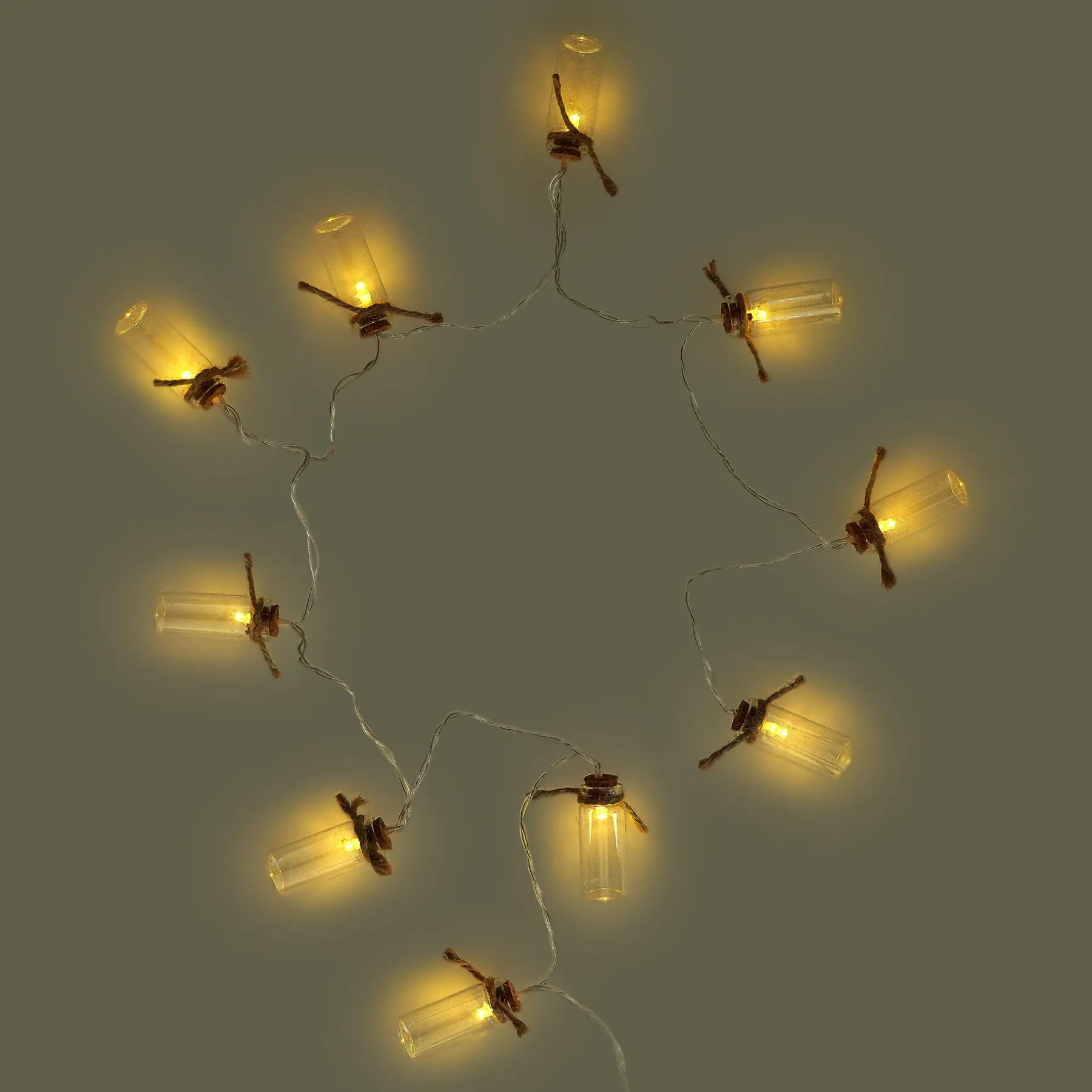 Legami Deko-Leuchten*LED-Lichterkette mit Glasgefäßen