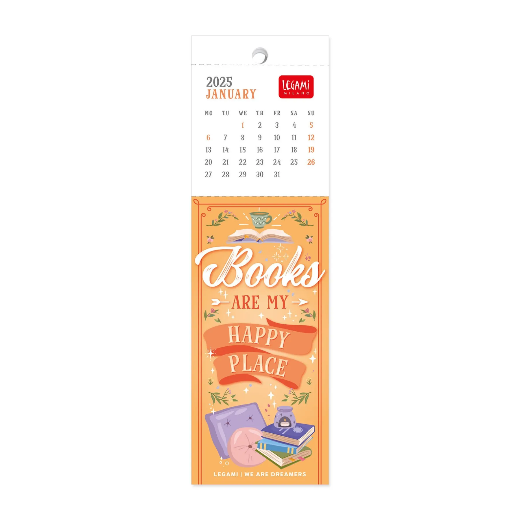 Legami Lesezeichen-Kalender*Lesezeichen-Kalender 2025 - 5,5 x 18 cm