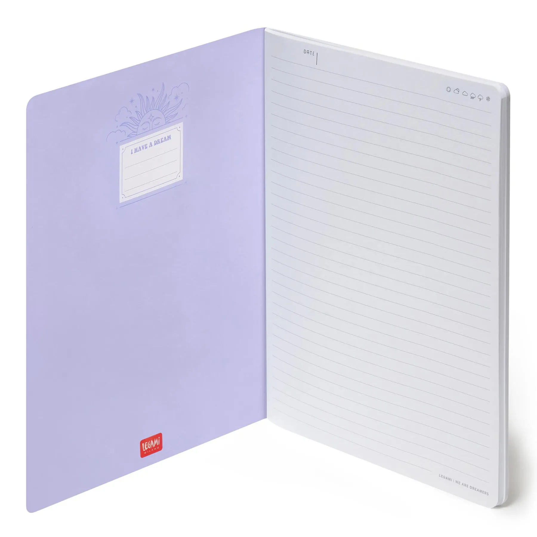 Legami Linierte Hefte*Liniertes Notizbuch - Large - B5-Format