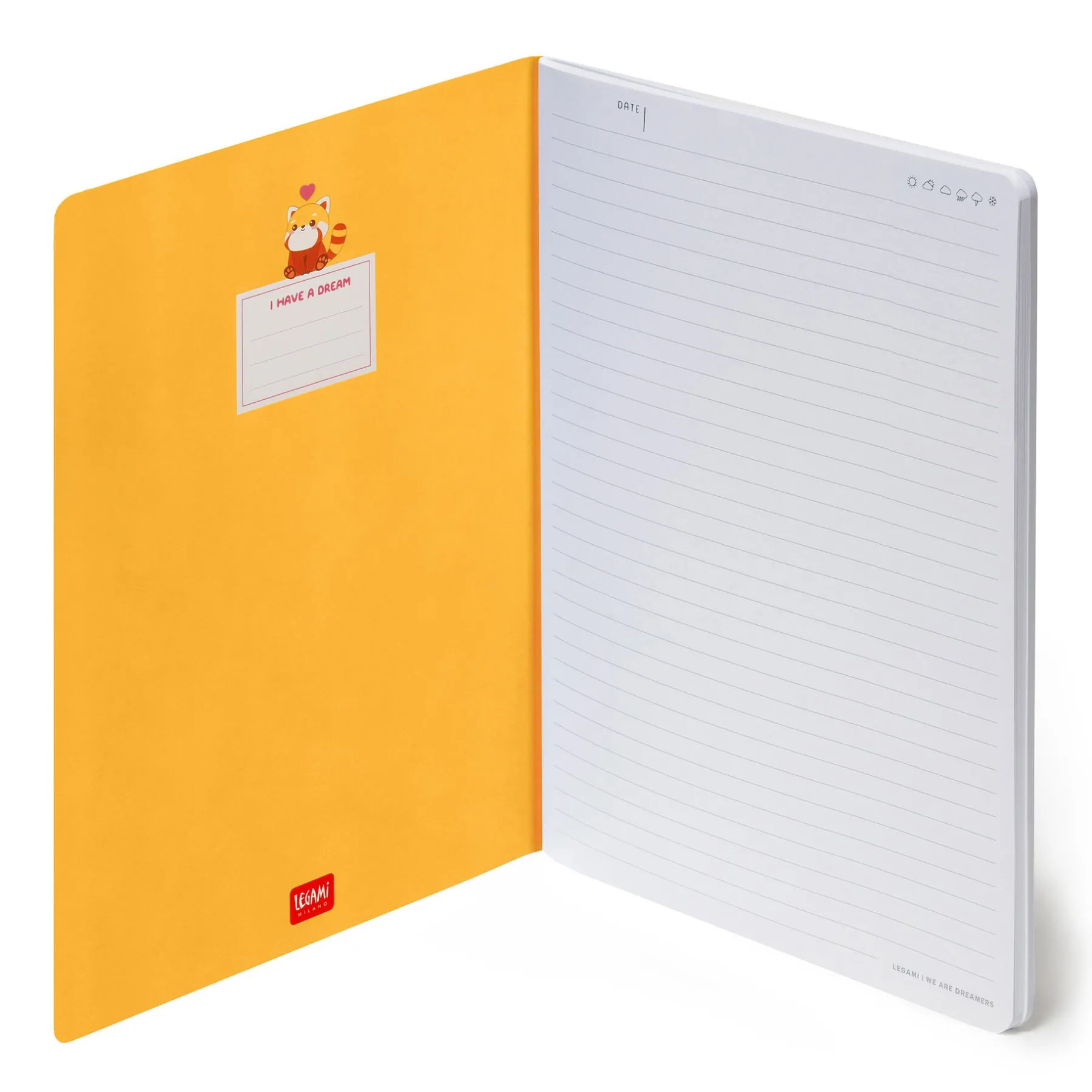Legami Linierte Hefte*Liniertes Notizbuch - Large - B5-Format