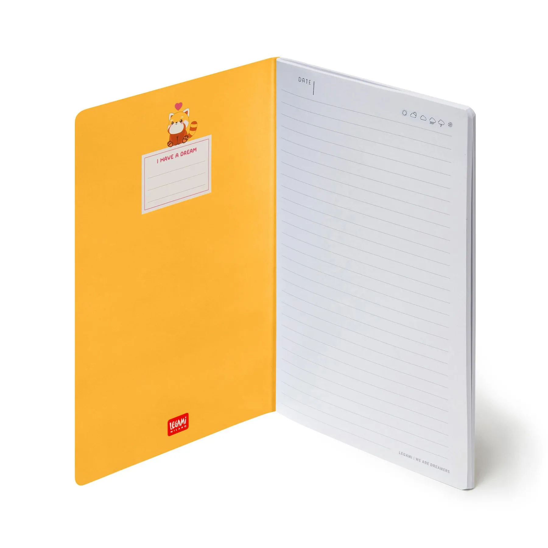 Legami Linierte Hefte*Liniertes Notizbuch - Medium - A5-Format