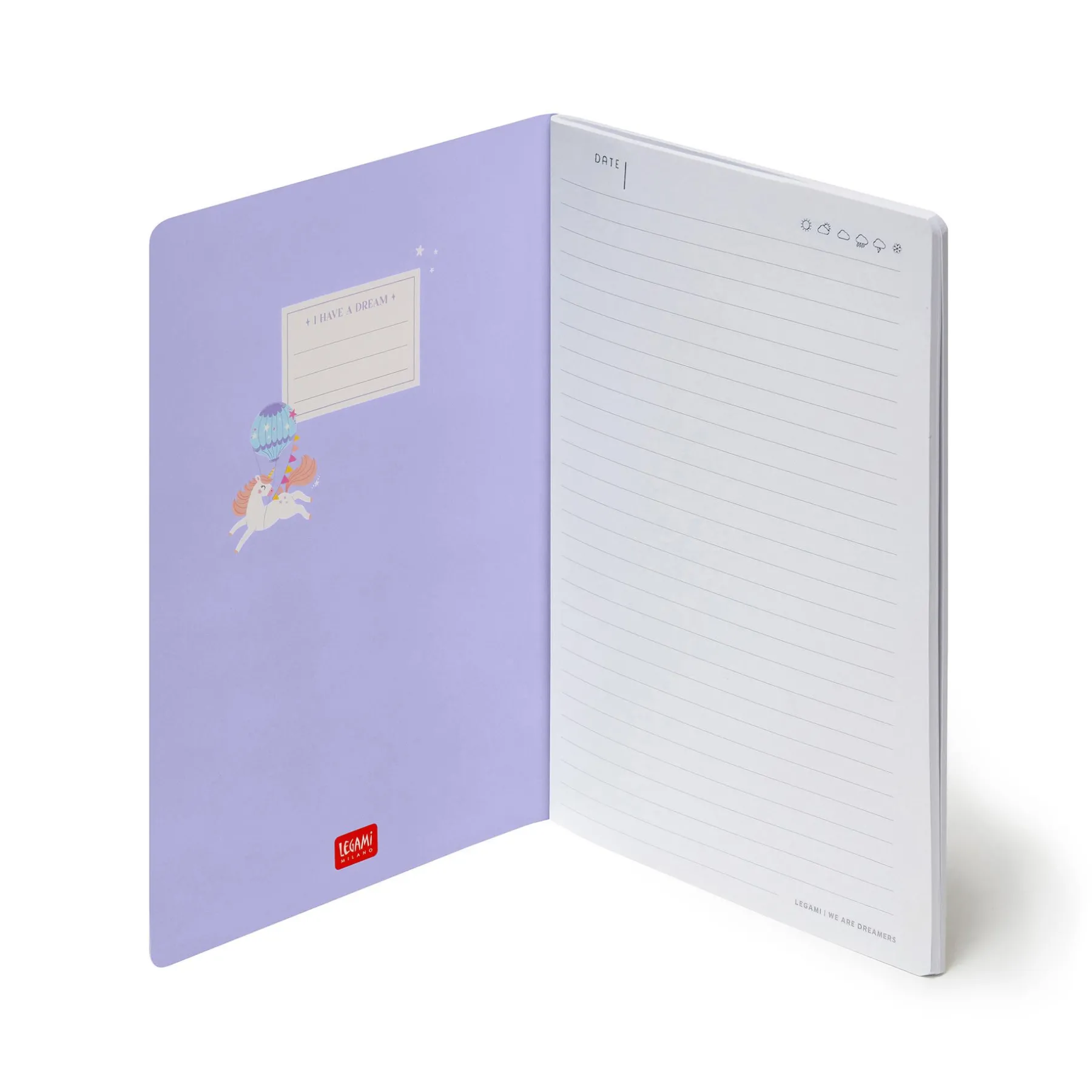 Legami Linierte Hefte*Liniertes Notizbuch - Medium - A5-Format