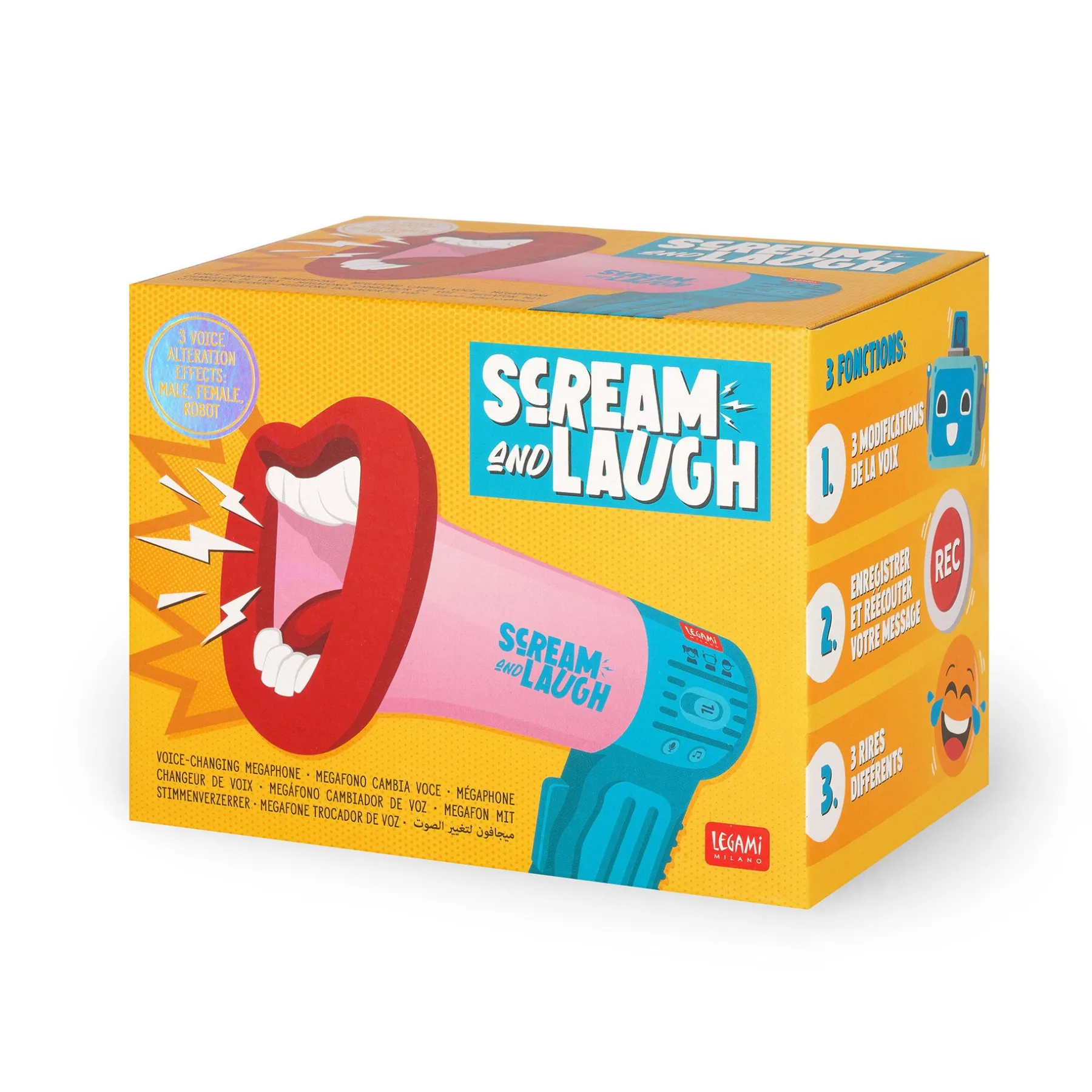 Legami Spiele*Megafon Mit Stimmenverzerrer - Scream and Laugh