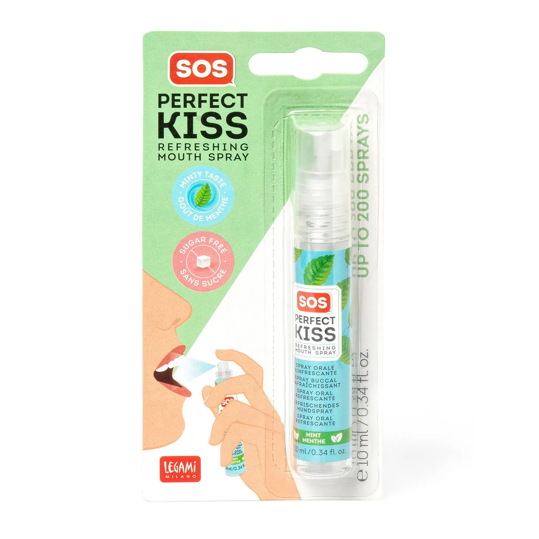Legami Weitere Accessoires|Gesicht Und Körper*Mundspray mit Minzgeschmack - SOS Perfect Kiss