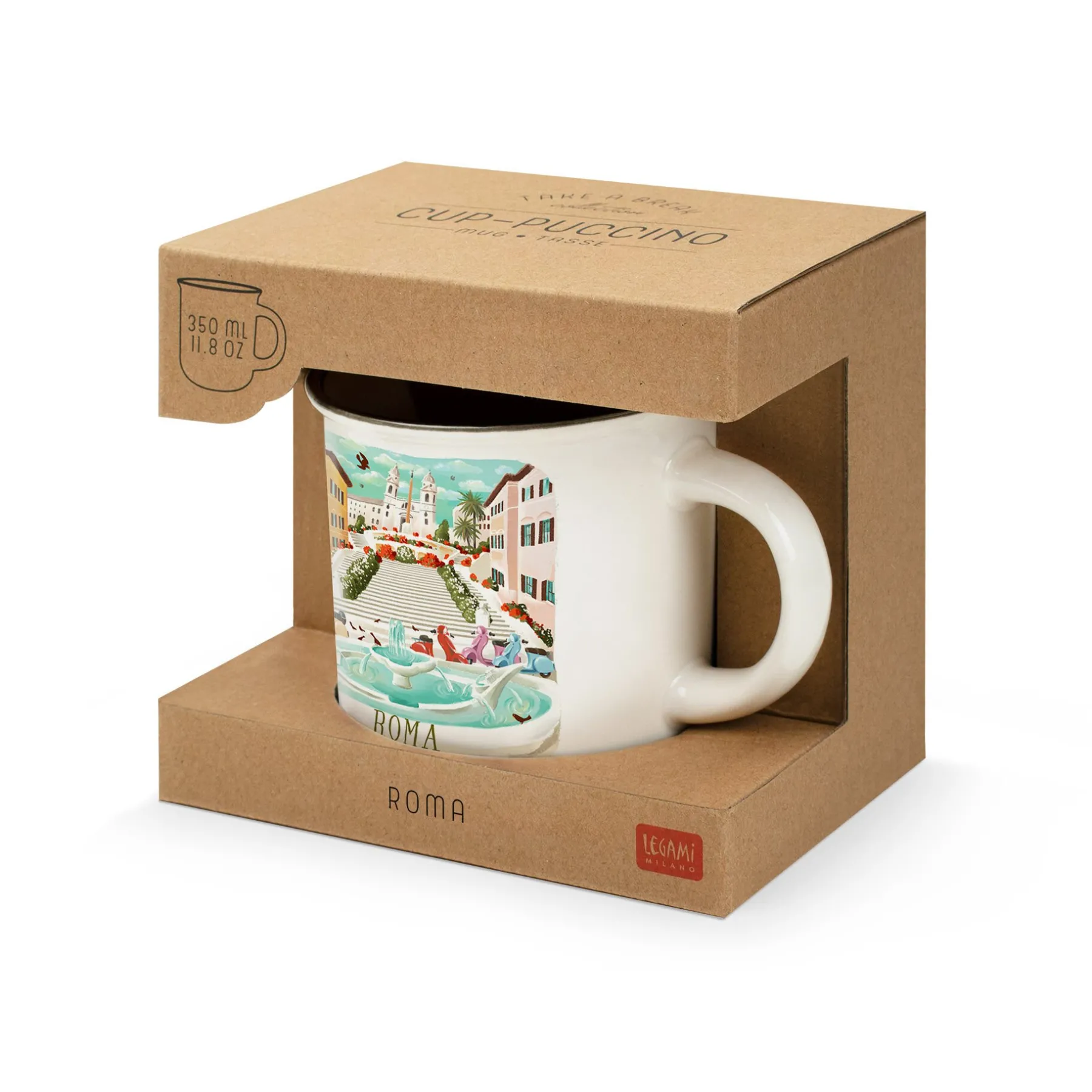 Legami Kaffeebecher*Porzellantasse - Cup-Puccino - World Cities Collection