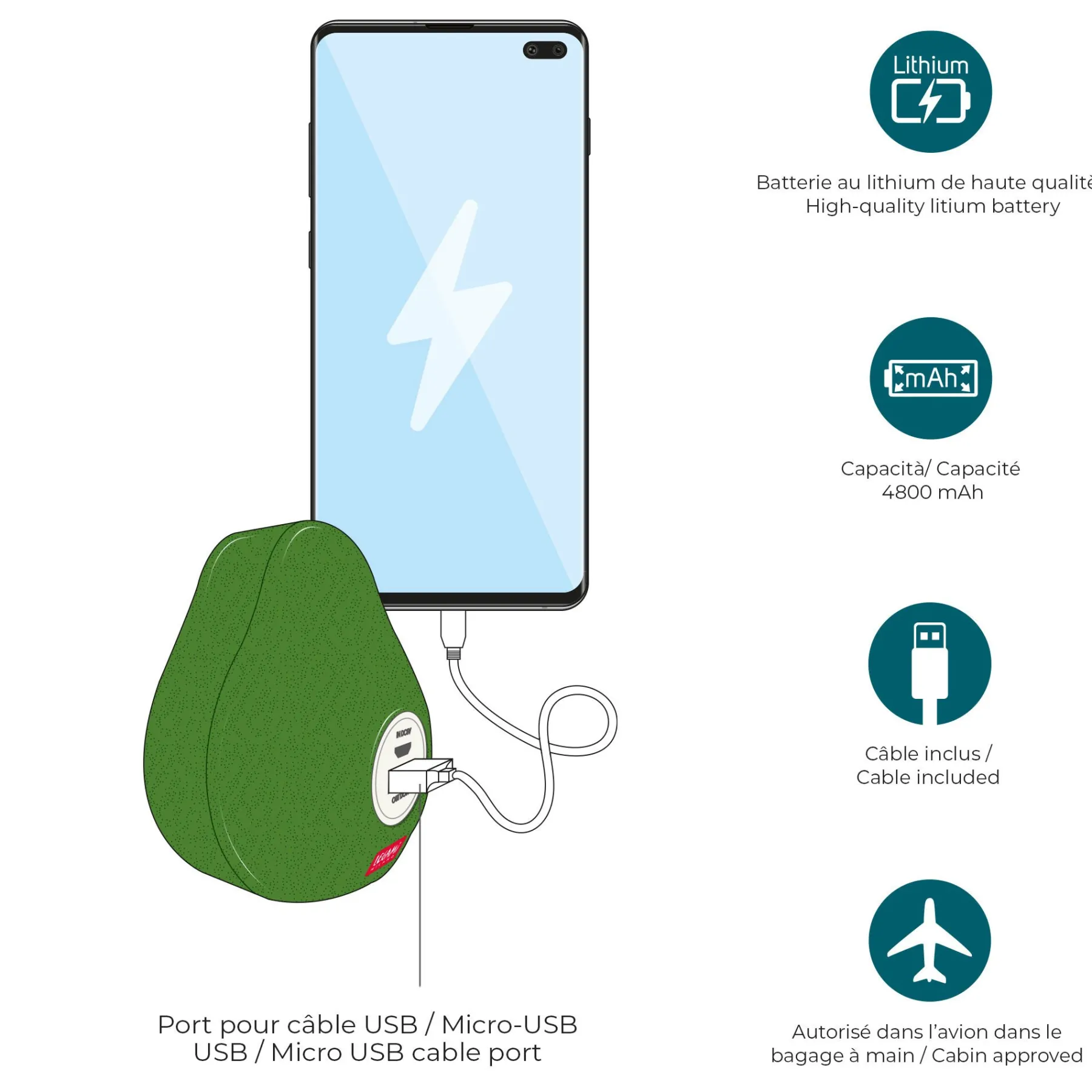 Legami Power-Banks Und Ladegeräte*Powerbank - My Super Power
