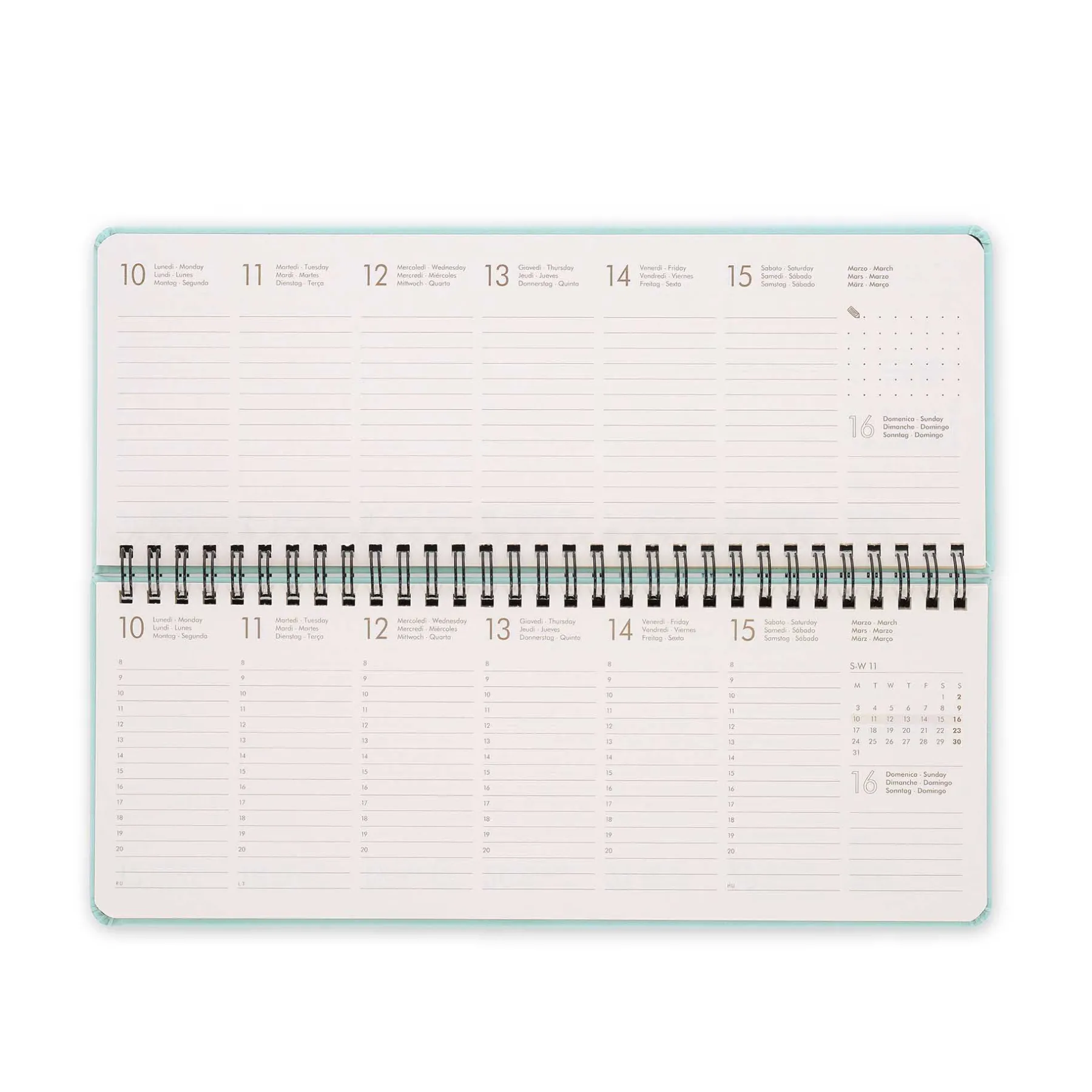 Legami Wochenplaner Für 12 Monate*Schreibtisch-Planer für 13 Monate - Desk Planner - 2025