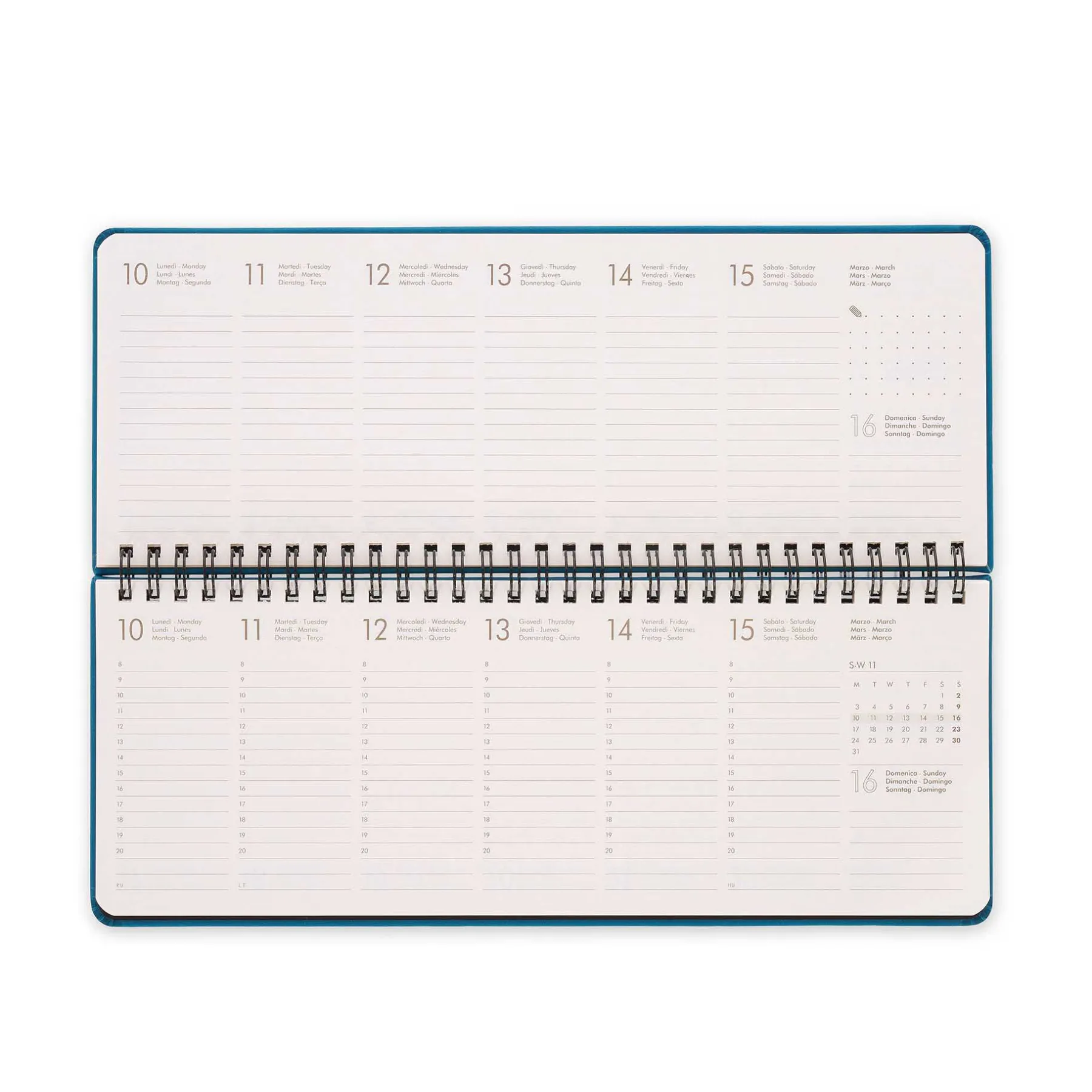 Legami Wochenplaner Für 12 Monate*Schreibtisch-Planer für 13 Monate - Desk Planner - 2025