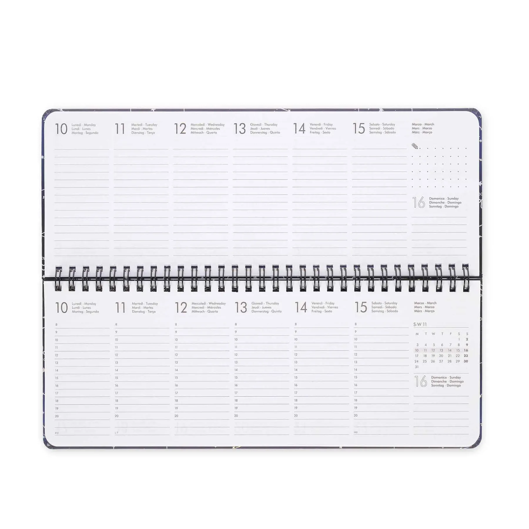 Legami Wochenplaner Für 12 Monate*Schreibtisch-Planer für 13 Monate - Desk Planner - 2025