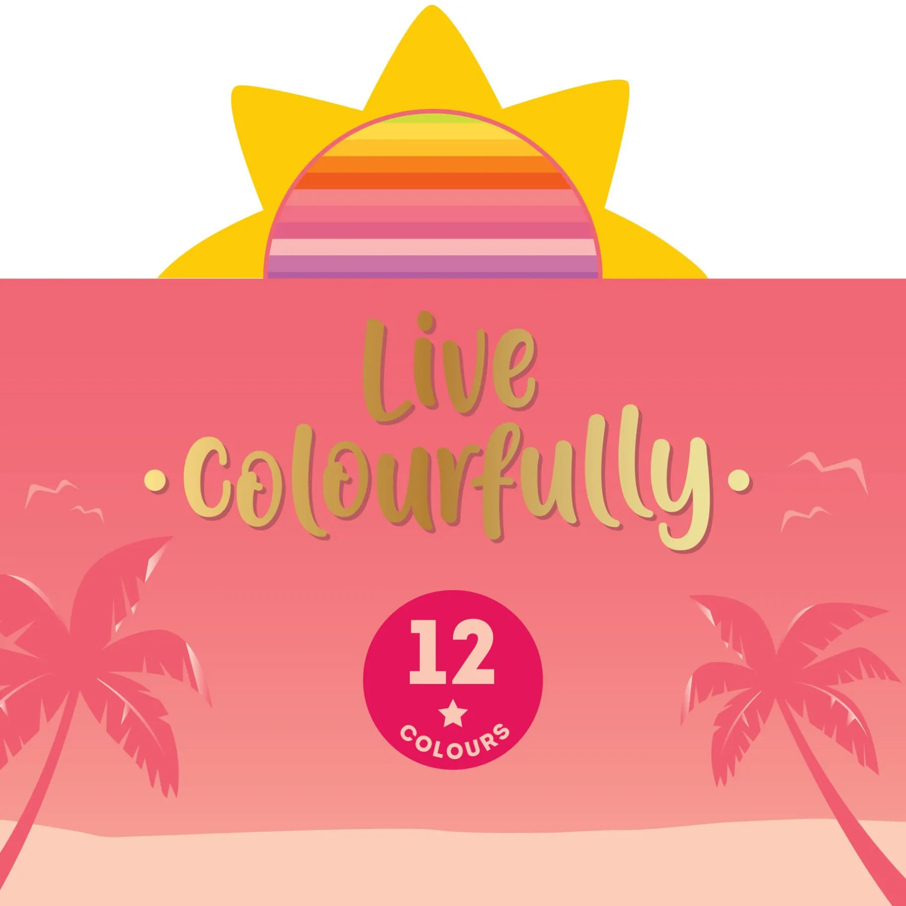 Legami Bleistifte Und Buntstifte*Set aus 12 Buntstiften - Live Colorfully