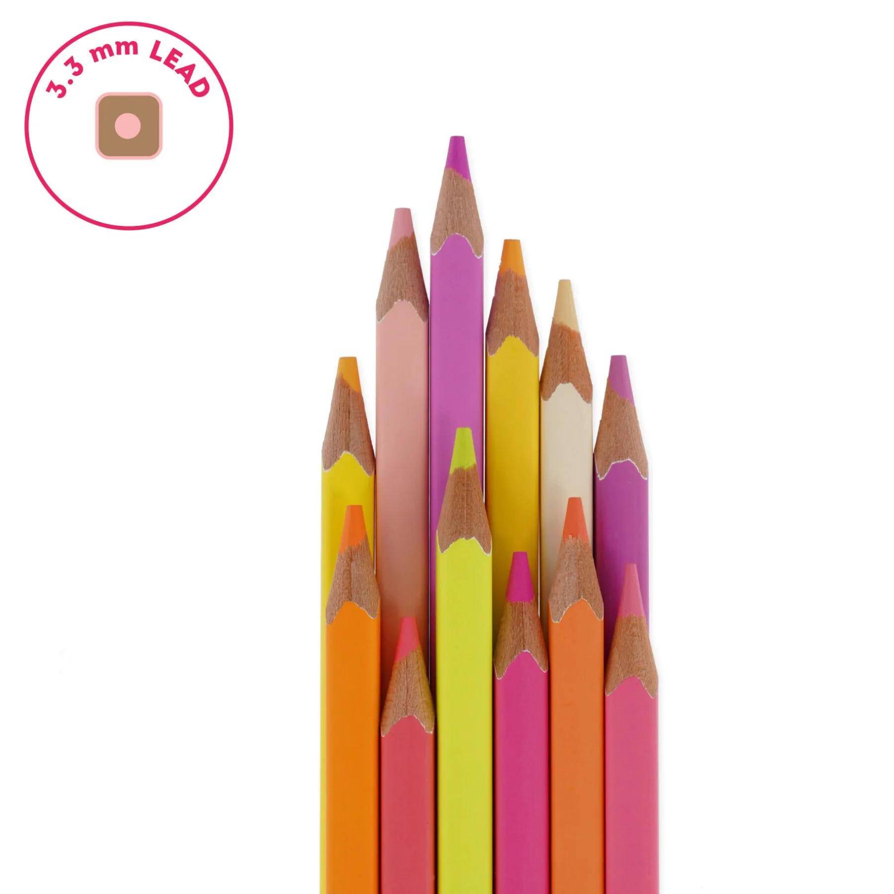 Legami Bleistifte Und Buntstifte*Set aus 12 Buntstiften - Live Colorfully