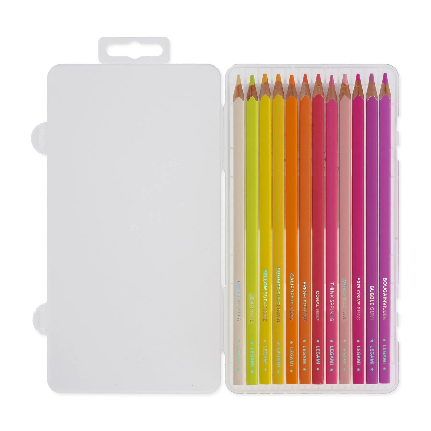 Legami Bleistifte Und Buntstifte*Set aus 12 Buntstiften - Live Colorfully