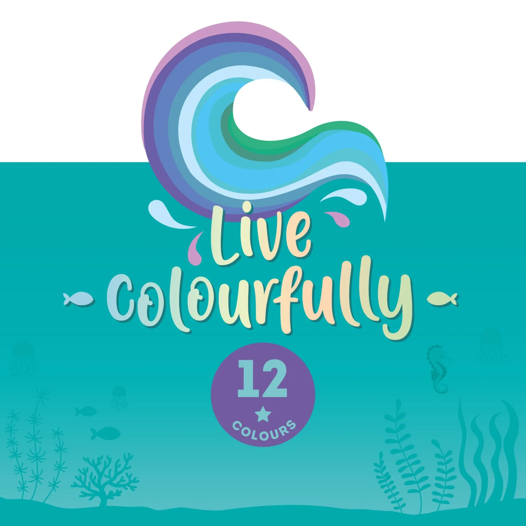 Legami Bleistifte Und Buntstifte*Set aus 12 Buntstiften - Live Colorfully