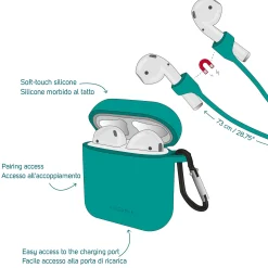 Legami Zubehör Für Smartphone, Pc, Tablet*Set aus Hülle und Trageband für AirPods - Air'n Go