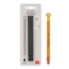 Legami Löschbare Stifte|Erasables Stifte Nachfüllminen*Set Löschbarer Stift Giraffe mit schwarzer Ersatzmine