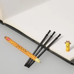 Legami Löschbare Stifte|Erasables Stifte Nachfüllminen*Set Löschbarer Stift Giraffe mit schwarzer Ersatzmine