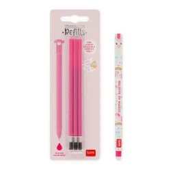 Legami Erasables Stifte Nachfüllminen|Löschbare Stifte*Set Löschbarer Stift Unicorn mit rosa Ersatzmine
